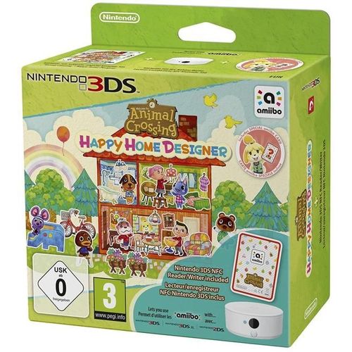 Pack Animal Crossing - Happy Home Designer & Lecteur/Enregistreur Nfc (1 Carte Amiibo Incluse) 3ds