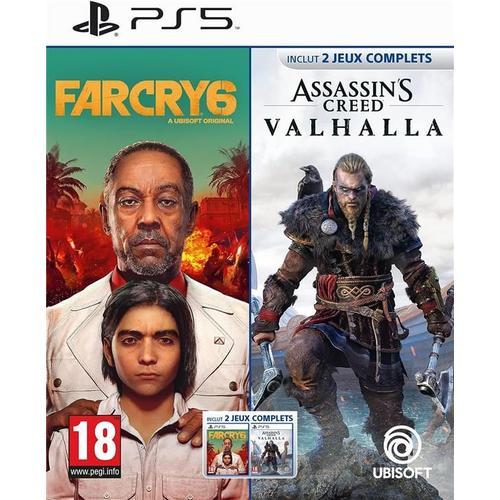 Compilation Assassin's Creed Valhalla + Far Cry 6 Édition Standard Ps5