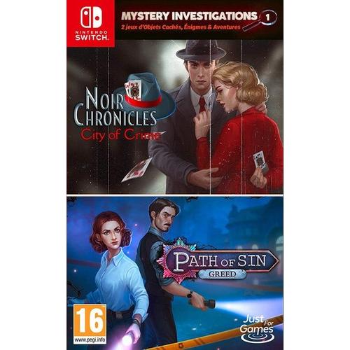 Mystery Investigations 1 Path Of Sin: Greed + Noir Chronicles: City Of Crime Switch