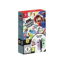 Pack Super Mario Party + Paire De Manettes Joy-Con Gauche Violet Pastel & Droite Vert Pastel Switch