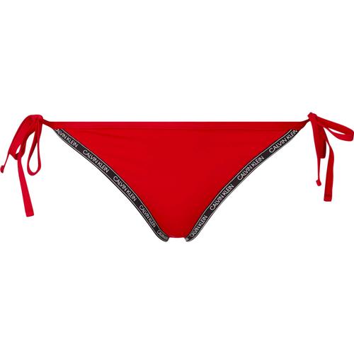 Maillot De Bain Calvin Klein String Côté Cravate Xmkrustic Rouge