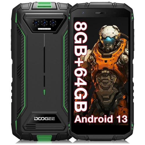 DOOGEE S41T Robuste Smartphone 8+64Go 5.5" 6300mAh Android 13 Double SIM NFC - Vert