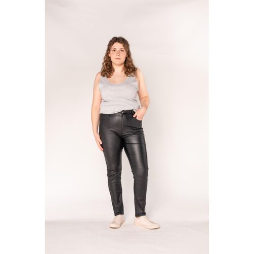 Pantalon Enduit Huile Noir Femme Nina Carter Paris Taille 44