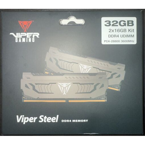 SCELLÉ Mémoire RAM 32Go (2x16Go) Patriot Viper Steel DDR4 3600MHz