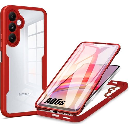 Coque Pour Samsung Galaxy A05s Rouge Rigide Anti-Rayure Protection 360 Degré Intégrale Solide (Pas Pour Galaxy A05) - Booling