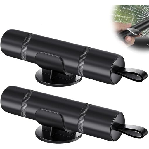 2 Pièces Brise Vitre Coupe Ceinture, Brise Vitre Voiture 2 En 1, Br...