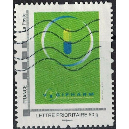 France Oblitéré Mon Timbre À Moi Vigipharm Grande Gélule Lp 50 Gr