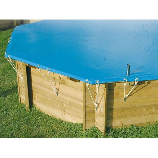 Bâche hiver pour piscine bois Azura 4,00 x 2,00 m