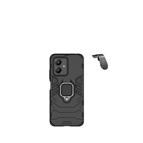 Support Magnetique K Kit De Voiture De Conduite Saft + 3x1 Couverture Militaire Défenseur Phonecare Pour Xiaomi Redmi 13c 5g - Noir