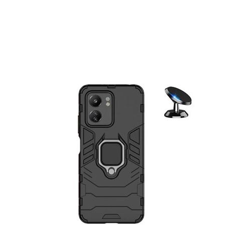 Kit De Voiture Magnétique De Voiture + 3x1 Couverture Militaire Défenseur À Phonecare Pour Xiaomi Redmi 13c - Noir