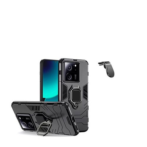 Support Magnetique K Kit De Voiture De Conduite Saft + 3x1 Couverture Militaire Défenseur Phonecare Pour Xiaomi 13t Pro - Noir
