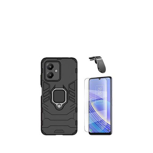 Kit De Verre Trempé De Clearglass + 3x1 Défenseur Militaire + Support Magnétique L Voiture De Conduite Sécuritaire Phonecare Pour Xiaomi Redmi 13c 5g - Noir