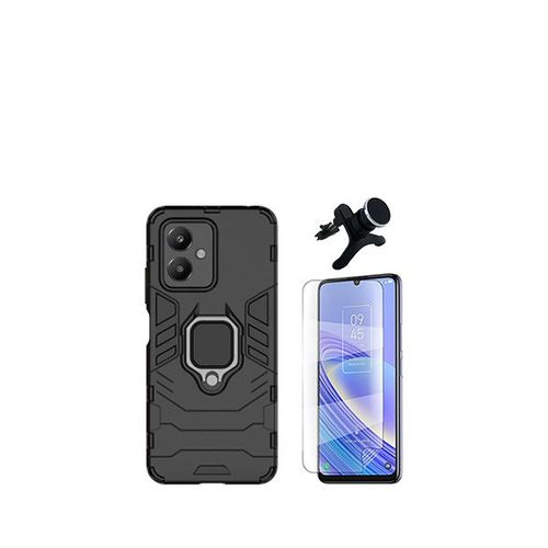 Kit De Verre Trempé De Clearglass + 3x1 Défenseur Militaire + Support Magnétique De Voiture Renforcé Phonecare Pour Xiaomi Redmi 13c 5g - Noir