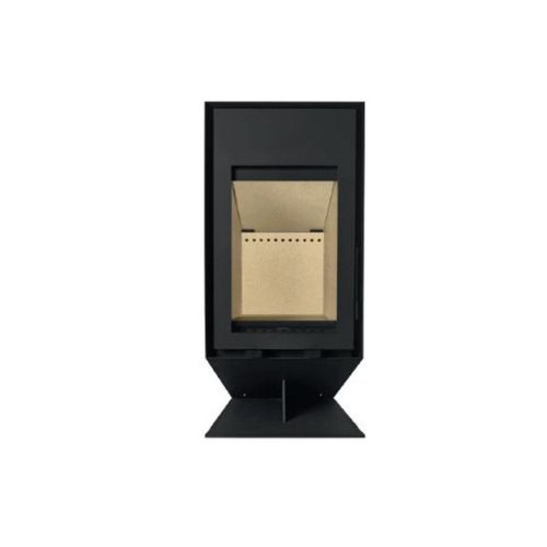 Poêle à bois TEK Wall Eco 7,3kW bûches 2kg/h classe énergétique A+ label flamme verte Ecodesing 2022 Solzaima