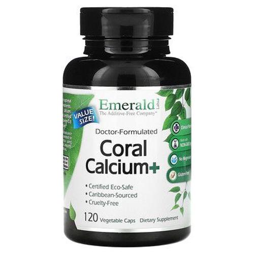 Emerald Laboratories Coral Calcium+, 120 Capsules Végétales 