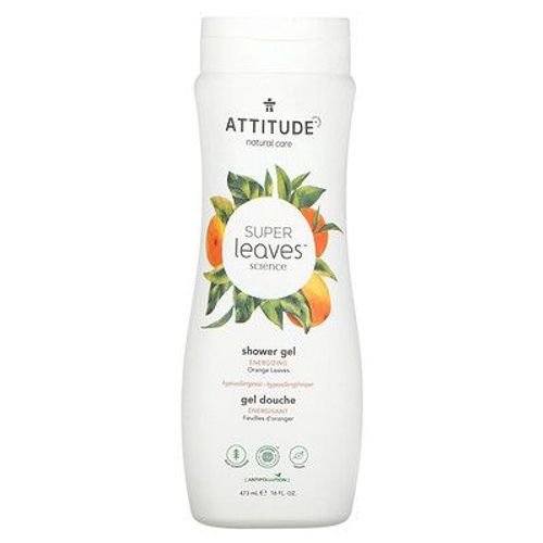 Attitude Super Leaves Science, Gel Douche, Énergisant, Feuilles D'oranger, 473 Ml 