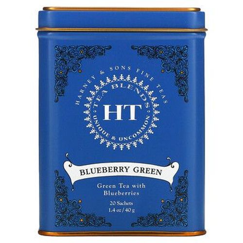 Harney & Sons Ht Thé Vert, Myrtille, 20 Sachets, 1.4 Oz (40 G)