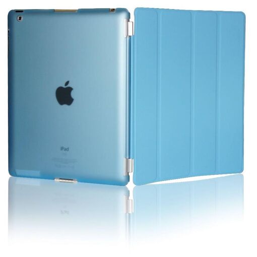 KHOMO Dual Folio Bleu pour Apple iPad 2, iPad 3 & iPad 4