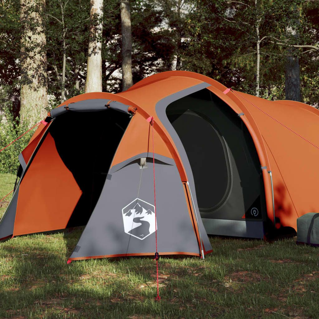 Vidaxl Tente De Camping 3 Personnes 370x185x116 Cm Taffetas 185t