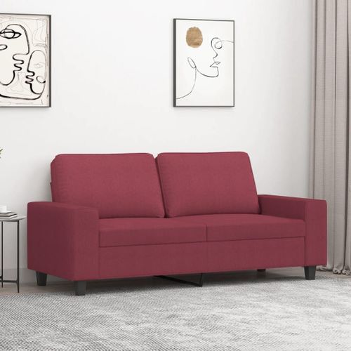 Vidaxl Canapé À 2 Places Rouge Bordeaux 140 Cm Tissu