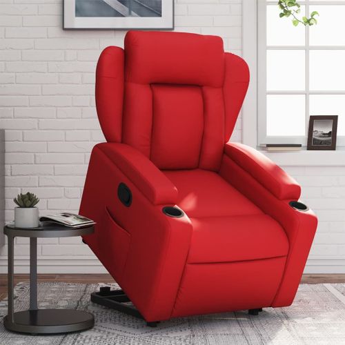 Vidaxl Fauteuil Inclinable Rouge Similicuir