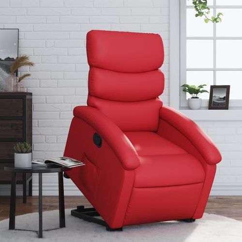 Vidaxl Fauteuil Inclinable Rouge Similicuir