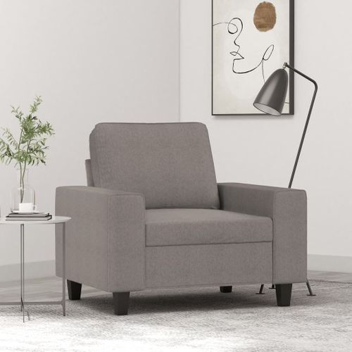 Vidaxl Fauteuil Taupe 60 Cm Tissu
