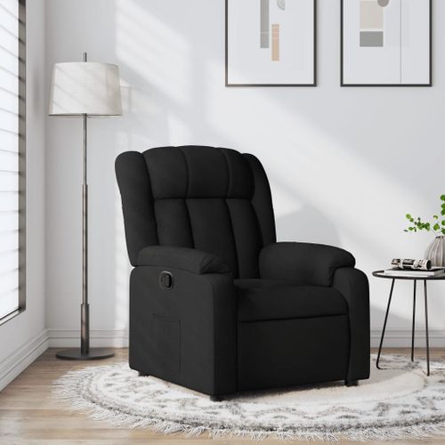 Vidaxl Fauteuil Inclinable Noir Tissu