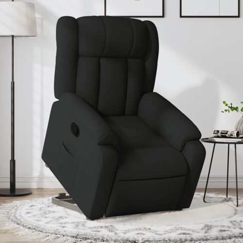 Vidaxl Fauteuil Inclinable Noir Tissu