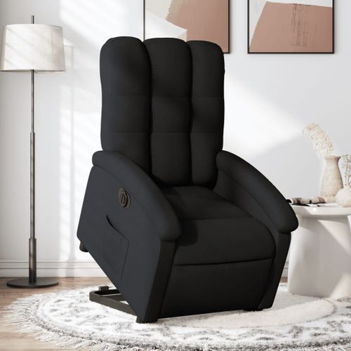 Vidaxl Fauteuil Inclinable Électrique Noir Tissu