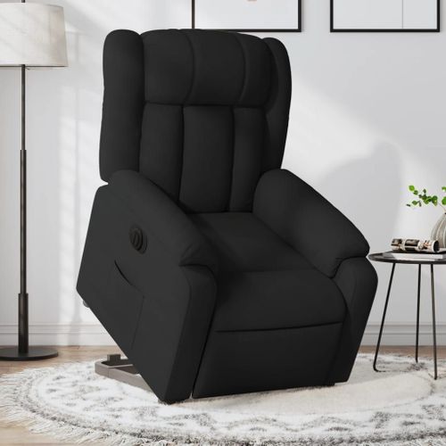 Vidaxl Fauteuil Inclinable Électrique Noir Tissu