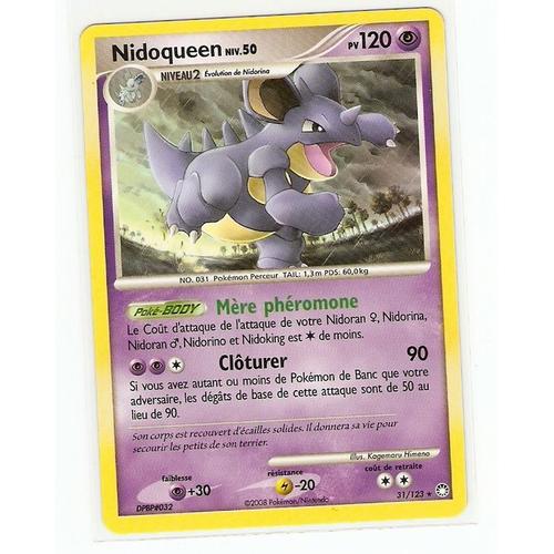 Nidoqueen Niv 50 120pv 31/123 Diamant Et Perle Tresors Mystérieux