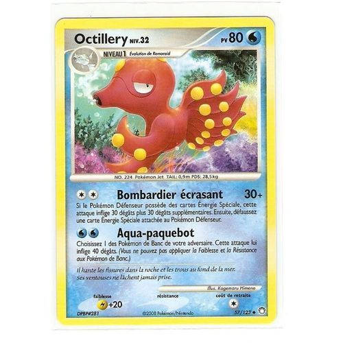 Octillery Niv 32 80pv 57/123 Diamant Et Perle Tresors Mystérieux