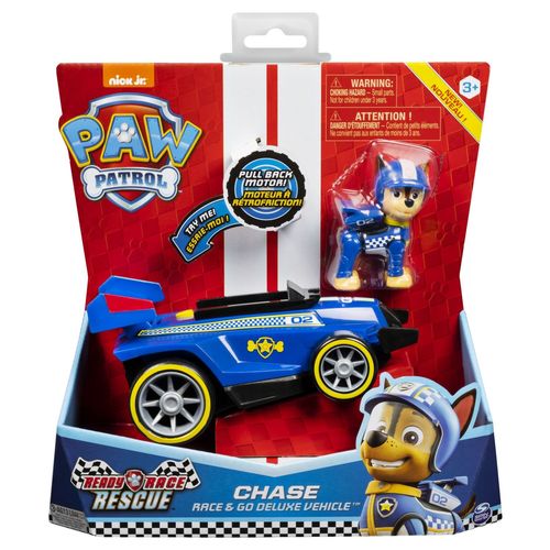 La Pat' Patrouille Vehicule + Figurine Ready Race Rescue Paw Patrol (Assort)