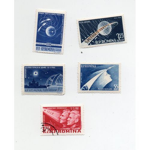 Roumanie- Lot De 4 Timbres Neufs Poste Aérienne- Espace- Eclipses Solaires