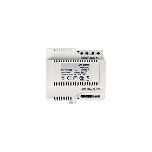 Alimentation 230Vac/12Vcc 5A - AIP/PS1250DIN