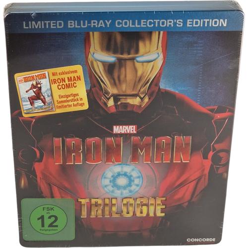 Iron Man 1.2.3 Trilogie Blu-Ray Steelbook Edition Collector Limitée 2014 Libre