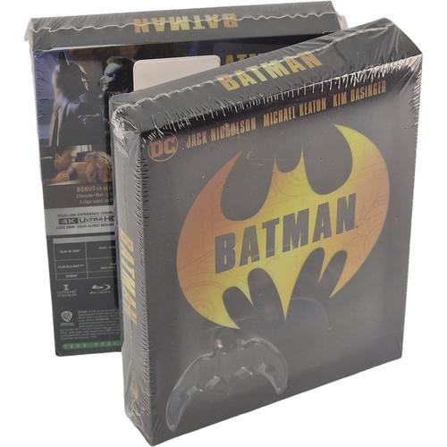 Batman 1989 4k Ultra Hd Blu-Ray +Blu-Ray Steelbook Titans Of Cult Jack Nicholson