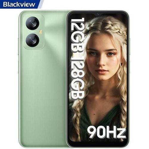 Téléphone portable 4G Blackview A52 Pro 6,517" HD+ 90Hz 12Go+128Go-SD 512Go 5180mAh 13MP+5MP Android 13 Dual SIM - Vert vitalité