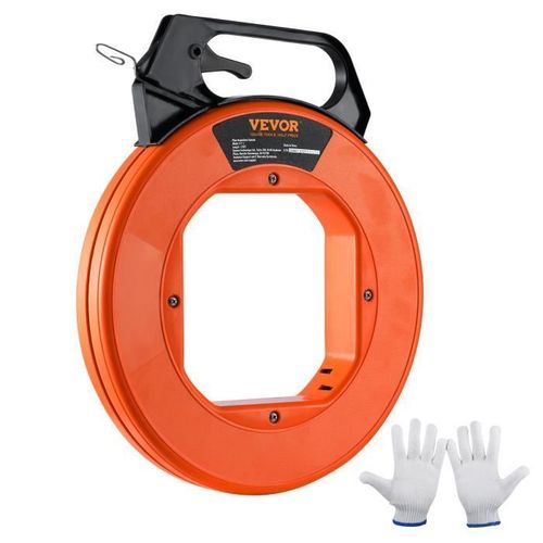 Aiguille Electricien - VEVOR - Tire Fils Electrique Tire Fil Câble Électrique Acier 73,2m 3mm Boîtier PP