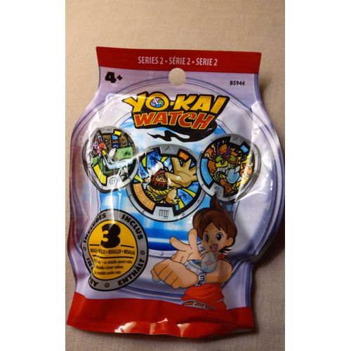 Sachet Yo Kai Watch Serie 2 Pochette De 3 Medaillons Yokai