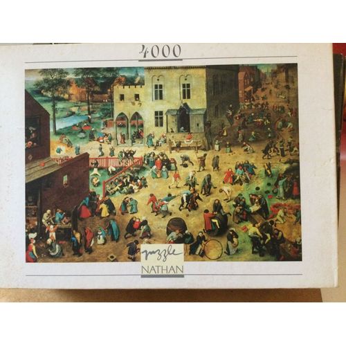 Puzzle Nathan Jeux D’Enfants Brueguel L’Ancien 98 X 138 De 4000 Pièces Collector Rare Et Recherché