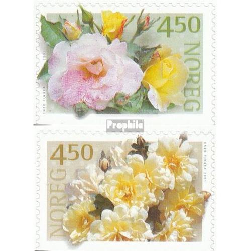 Norvège 1366du-1367du (Complète.Edition.) Neuf Avec Gomme Originale 2001 Roses