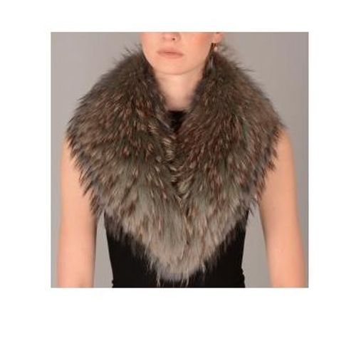 Grand Col Fourrure Veritable Marron Fauve Amovible Chale Brides Protection Beaute Elegant Long 1 M Lar 15 Cm Chaud Hiver Chic Froidure Saison Accessoire De Mode Fem Doublure Manteau Blouson Robe Veste