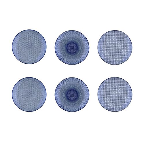 Assiette Pattern Ø21cm - 6 Pièces - Dark Blue