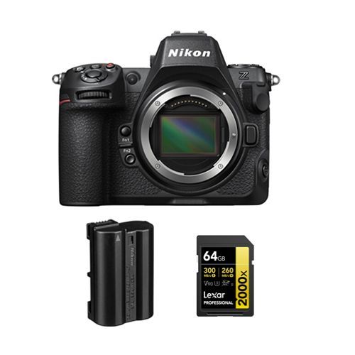 Nikon Z8 Boîtier+Nikon EN-EL15c batterie+Lexar 64Go carte mémoire SDXC professionnelle 2000x UHS-II