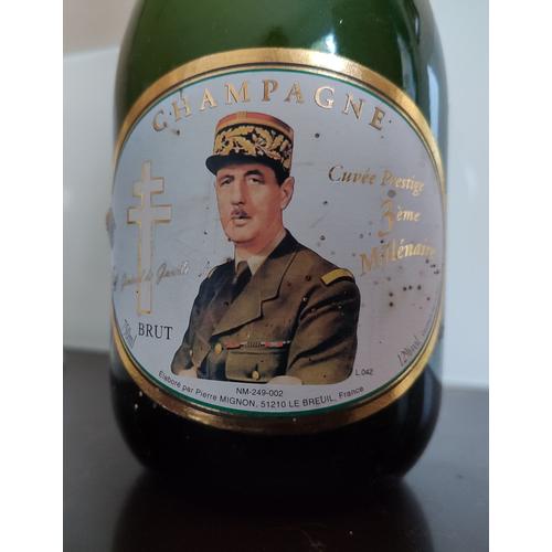 Champagne Brut - Cuvee Prestige "Charles De Gaulle" 3ème Millénaire