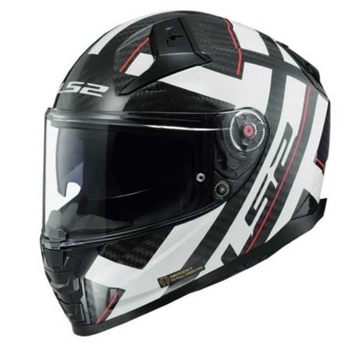 Ls2, Casque Moto Intégral Vector Ii Carbon Strong Gloss White, S