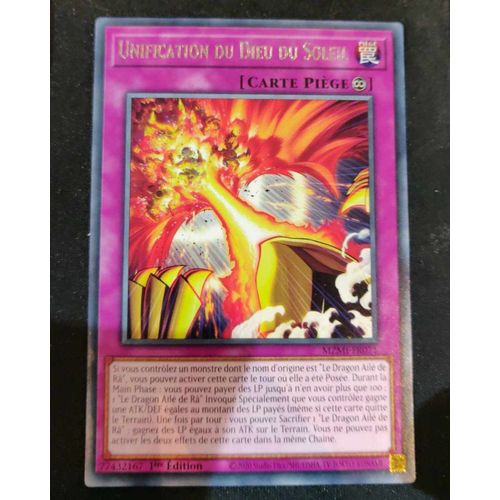Yu Gi Oh Mzmi Fr071 Unification Du Dieu Du Soleil Rare