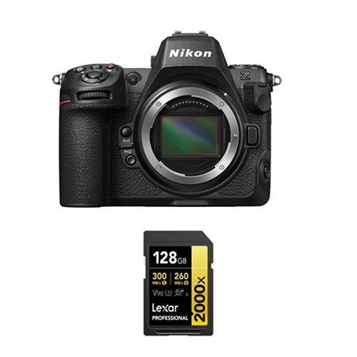 Nikon Z8 Boîtier+Lexar 2000x UHS-II 128 Go carte mémoire SDXC professionnelle